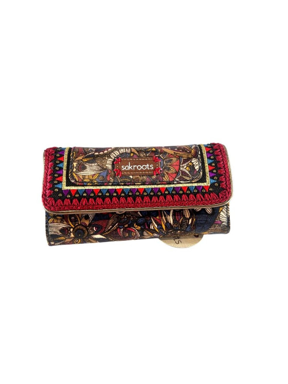 SAKROOTS Artist Circle Trifold wallet, tags attached, never used